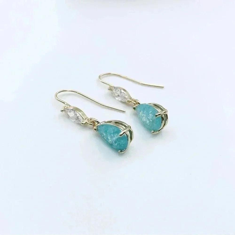 Drop Earrings Gold Plated - Picture 2 of 3